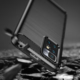 Husa pentru Xiaomi Redmi 10, Techsuit Carbon Silicone, negru