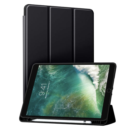 Husa tableta pentru iPad Air 2019, Techsuit Flex Trifold (cu Pencil Holder), negru