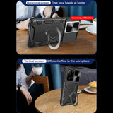 Husa pentru Xiaomi 13T, Techsuit CamGuard Pro, albastru