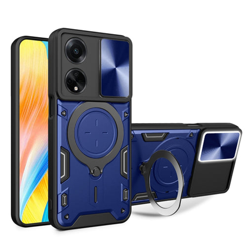 Husa pentru OPPO A98 5G, Techsuit CamGuard Pro, albastru