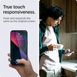Folie de protectie pentru iPhone 13, Spigen (2 pack) Glas.tR EZ-FIT (AGL03388)