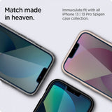 Folie de protectie pentru iPhone 13, Spigen (2 pack) Glas.tR EZ-FIT (AGL03388)