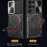 Husa pentru Samsung Galaxy S23 Ultra, Techsuit CamGuard Pro, albastru
