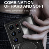 Husa pentru Samsung Galaxy S23 Ultra, Techsuit CamGuard Pro, albastru