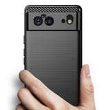Husa pentru Google Pixel 6, Techsuit Carbon Silicone, negru