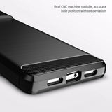 Husa pentru Google Pixel 6, Techsuit Carbon Silicone, negru