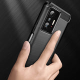 Husa pentru Xiaomi 11T, Techsuit Carbon Silicone, albastru