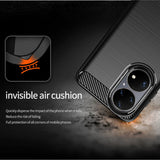 Husa pentru Huawei P50 Pro, Techsuit Carbon Silicone, negru