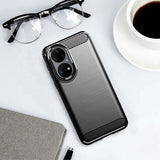 Husa pentru Huawei P50 Pro, Techsuit Carbon Silicone, negru