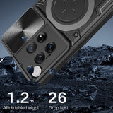 Husa pentru OnePlus 12, Techsuit CamGuard Pro, albastru