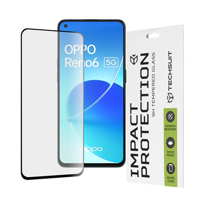 Folie de protectie pentru OPPO Reno6 5G, Techsuit 111D Full Cover / Full Glue Glass