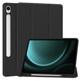 Husa tableta pentru Samsung Galaxy Tab S9 FE, Techsuit Flex Trifold (cu Pencil Holder), negru