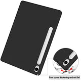 Husa tableta pentru Samsung Galaxy Tab S9, Techsuit Flex Trifold (cu Pencil Holder), gri