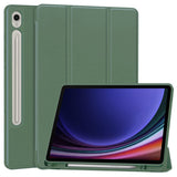 Husa tableta pentru Samsung Galaxy Tab S9, Techsuit Flex Trifold (cu Pencil Holder), gri