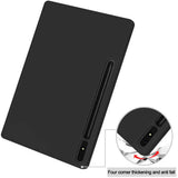 Husa tableta pentru Samsung Galaxy Tab S7 Plus 12.4 T970/T976, Techsuit Flex Trifold (cu Pencil Holder), gri