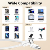 Cablu Techsuit de date (PCB130), Type-C to Type-C, Incarcare rapida, 60W, 480Mbps, Aliaj aluminiu, 1m, alb