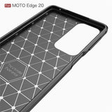Husa pentru Motorola Edge 20, Techsuit Carbon Silicone, negru
