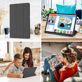 Husa tableta pentru Samsung Galaxy Tab A7 Lite, Techsuit Flex Trifold (cu Pencil Holder), gri