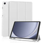 Husa tableta pentru Samsung Galaxy Tab A9, Techsuit Flex Trifold (cu Pencil Holder), gri