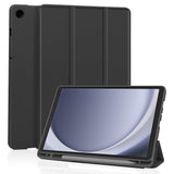 Husa tableta pentru Samsung Galaxy Tab A9, Techsuit Flex Trifold (cu Pencil Holder), gri