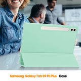 Husa tableta pentru Samsung Galaxy Tab S9 Ultra, Techsuit Flex Trifold (cu Pencil Holder), gri