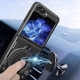 Husa pentru Samsung Galaxy Z Flip5, Techsuit CamGuard Pro, albastru