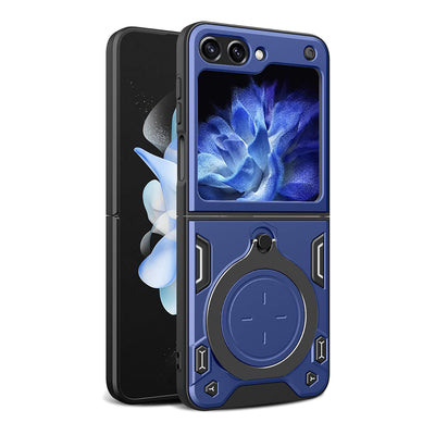 Husa pentru Samsung Galaxy Z Flip5, Techsuit CamGuard Pro, albastru