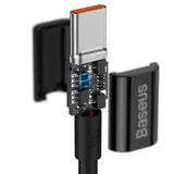 Cablu Baseus de date Superior Series (Catys-B01), Type-C to Type-C, 100W, 1m, negru