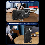 Husa pentru Samsung Galaxy A52 5G, Techsuit CamGuard Pro, albastru