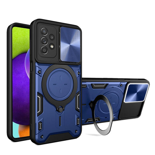 Husa pentru Samsung Galaxy A52 5G, Techsuit CamGuard Pro, albastru