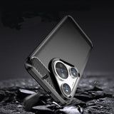 Husa pentru Huawei Pura 70 Pro, Techsuit Carbon Silicone, albastru
