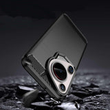 Husa pentru Huawei Pura 70 Ultra, Techsuit Carbon Silicone, albastru