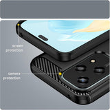 Husa pentru Honor 200 Lite, Techsuit Carbon Silicone, albastru