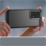 Husa pentru Honor 200 Lite, Techsuit Carbon Silicone, albastru