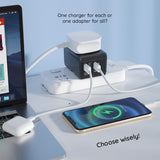 Adaptor pentru Calatorie Techsuit (HHt204A), 15W, 2xUSB-C, 2xUSB, EU, UK, AUS, US, Negru