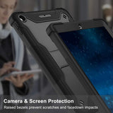 Husa tableta pentru iPad 2018 9.7 A1893/A1954, Techsuit Rugged TabShell + Screen Protector, negru