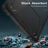 Husa tableta pentru iPad 2018 9.7 A1893/A1954, Techsuit Rugged TabShell + Screen Protector, negru