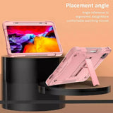Husa tableta pentru iPad Pro 11 (2024), Techsuit Rugged TabShell + Screen Protector, roz