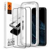 Folie de protectie pentru iPhone 13, Spigen (2 pack) Glas.tR Align Master (AGL03387)