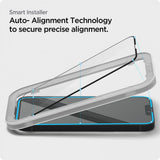 Folie de protectie pentru iPhone 13, Spigen (2 pack) Glas.tR Align Master (AGL03387)