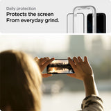 Folie de protectie pentru iPhone 13, Spigen (2 pack) Glas.tR Align Master (AGL03387)