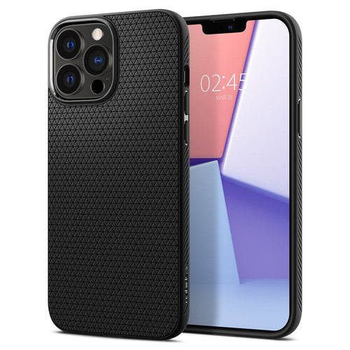 Husa pentru iPhone 13 Pro, Spigen Liquid Air (ACS03258), negru