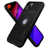 Husa pentru iPhone 13, Spigen Rugged Armor (ACS03518), negru