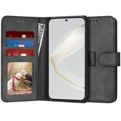 Husa pentru Huawei nova 11, Techsuit Diary Book, negru