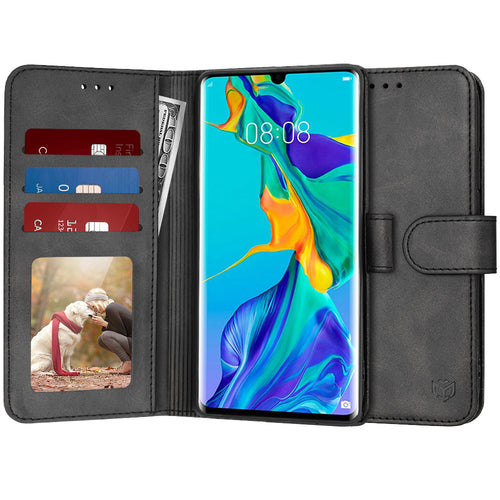 Husa pentru Huawei P30 Pro, Techsuit Diary Book, negru
