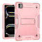 Husa tableta pentru iPad Pro 11 (2024), Techsuit Rugged TabShell + Screen Protector, roz