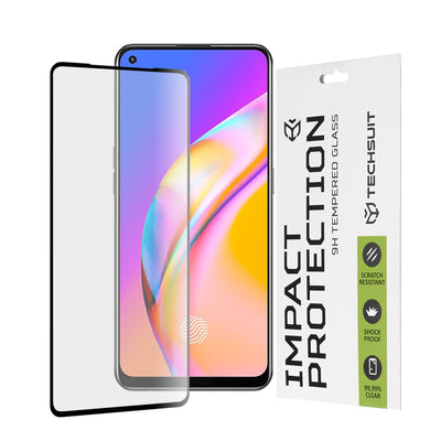 Folie de protectie pentru OPPO Reno5 Lite, Techsuit 111D Full Cover/Full Glue Glass -OPPO A74 4G/A94/A95/Find X5 Lite/Reno5 Lite/Z/Reno7 5G/Realme 9 4G/9 Pro+