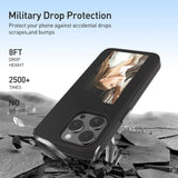 Husa pentru iPhone 15 Pro, Techsuit SmartScreen NFC, negru