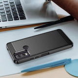 Husa pentru Nokia C22, Techsuit Carbon Silicone, albastru