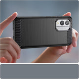 Husa pentru Nokia X30, Techsuit Carbon Silicone, albastru